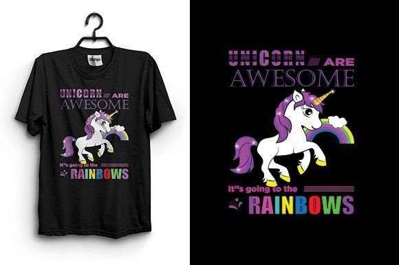 Capture Imagination with the Unicorns Are Awesome T-Shirt Design