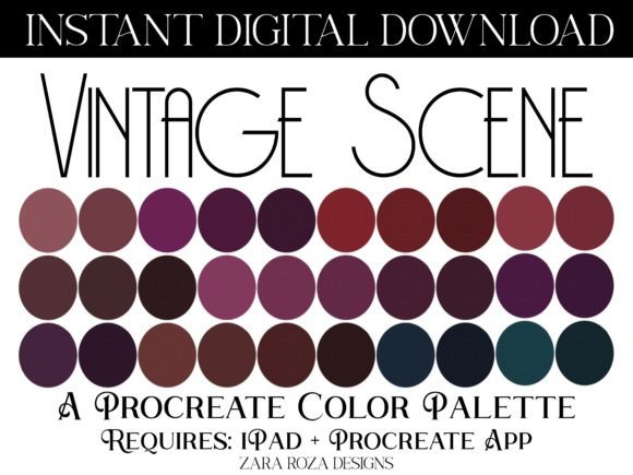 Capturing Vintage Aesthetics with the Procreate Color Palette