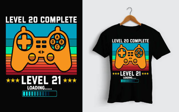 Celebrate with a Level 20 Gamer Birthday T-Shirt Design