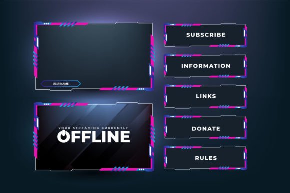 Elevate Your Stream: The Power of Metallic Live Streaming Overlays
