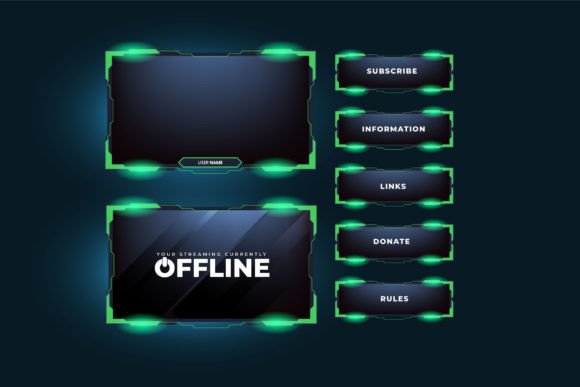 Elevate Your Stream with a Green Live Overlay Design