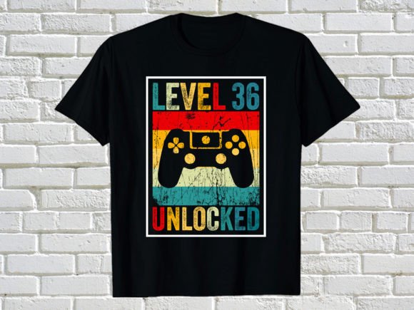 LEVEL 36 UNLOCKED: A Vintage Gaming Design for Creative Projects
