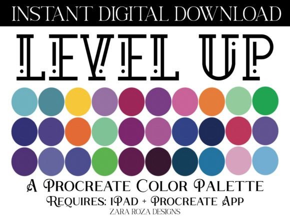 Level Up Your Art with the Retro Procreate Color Palette