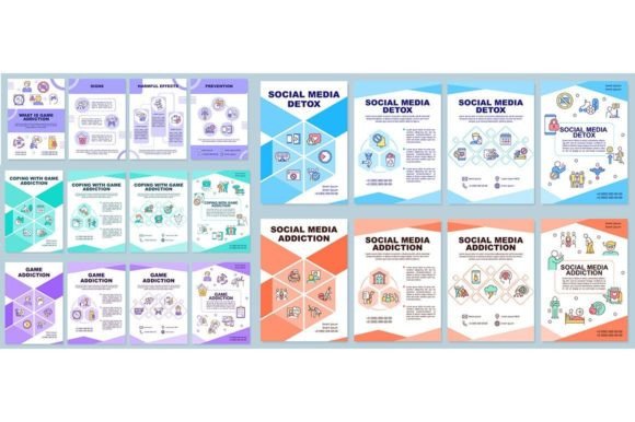Professional Game Addiction Brochure Templates Explained