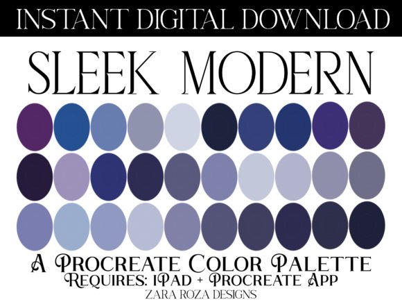 Sleek Modern Procreate Color Palette