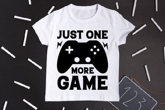 The Just One More Game Typography T-Shirt: More Than a Tee, It’s a Creator’s Toolkit