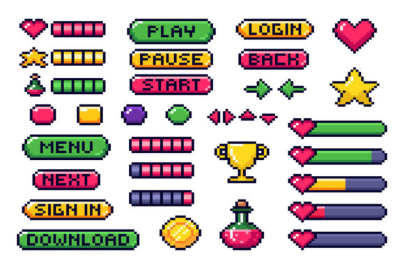 The Pixel Game Buttons Asset: Your Gateway to Authentic Retro UI Design