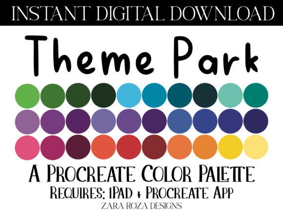 The Theme Park Procreate Color Palette: A Strategic Tool for Creative Consistency