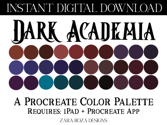 Unlocking Mood and Narrative with a Dark Academia Procreate Palette